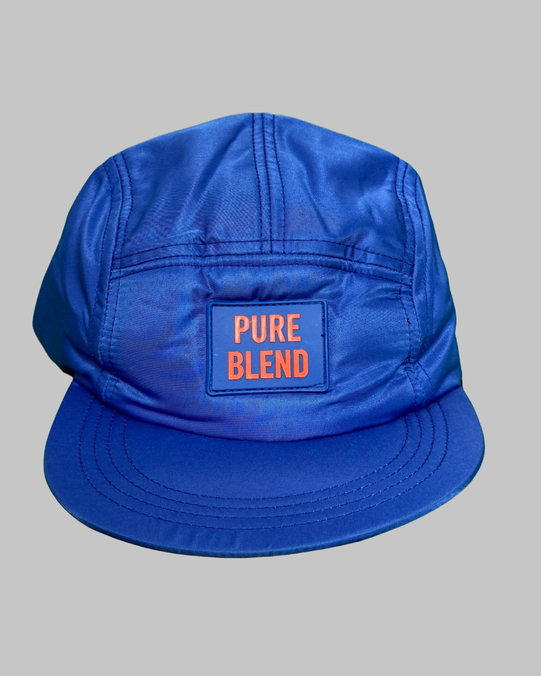 Nylon Adjustable 5 Panel Hat-royal