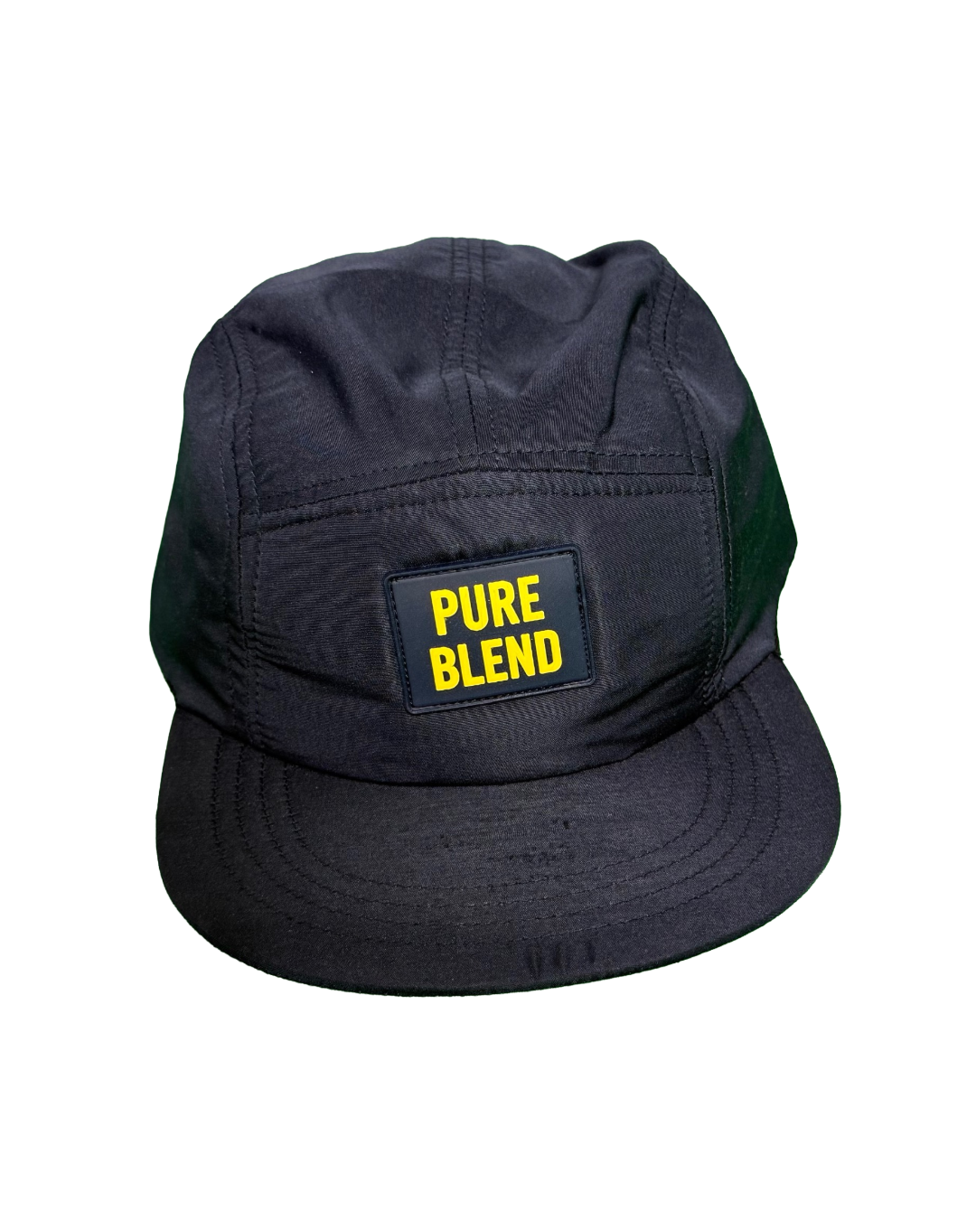 Nylon Adjustable 5 Panel Hat-Navy