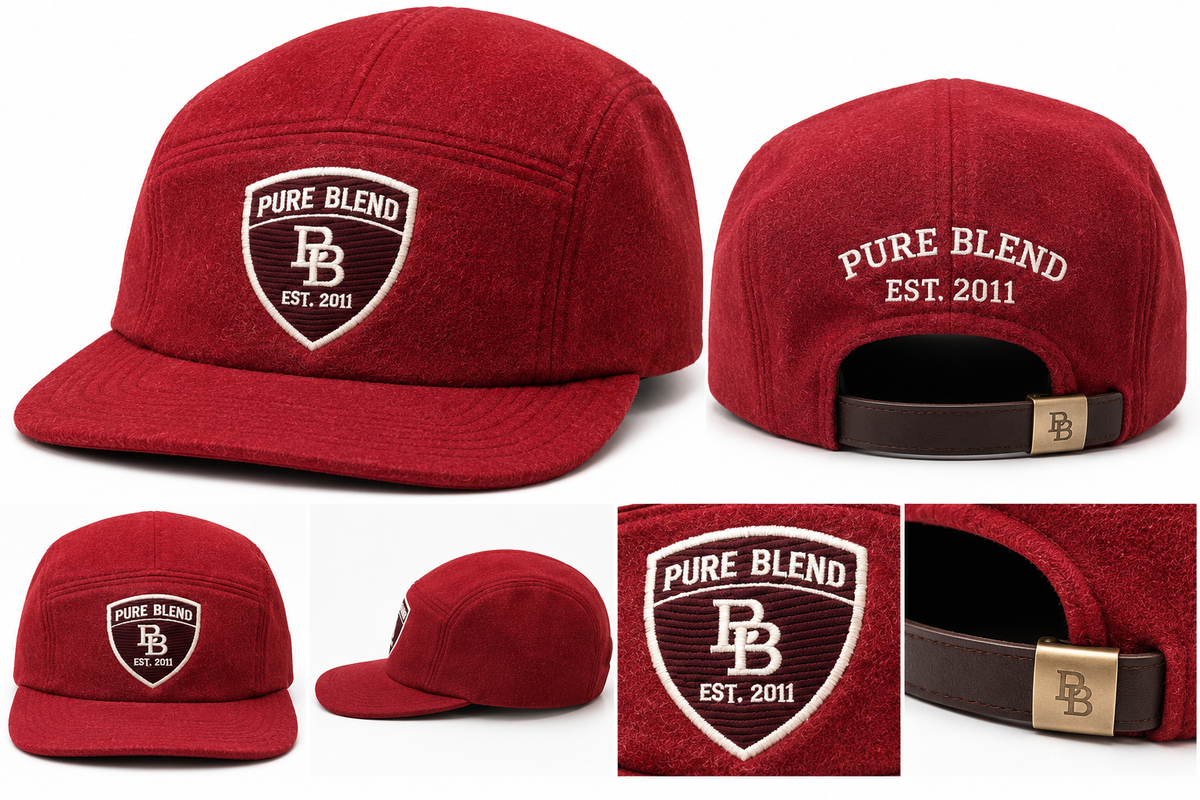 PURE BLEND LEGACY WOOL 5-PANEL HAT – MAROON